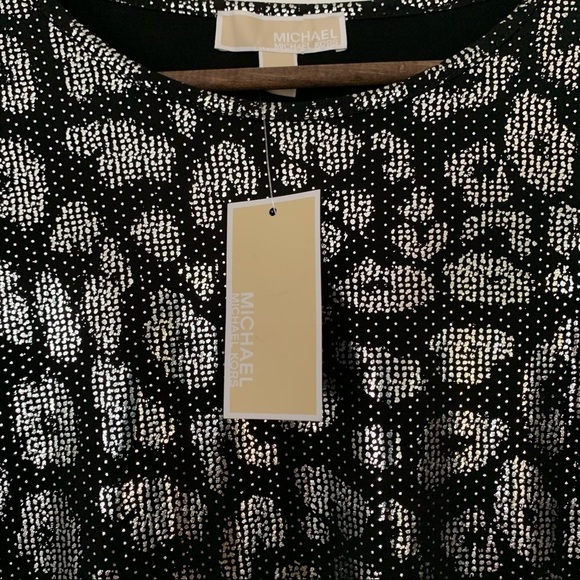 MICHAEL Michael Kors Black and White Long Sleeve Dress - Picture 3 of 7